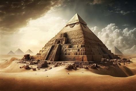 Download Ai Generated Pyramid Construction Of The Pyramids Royalty