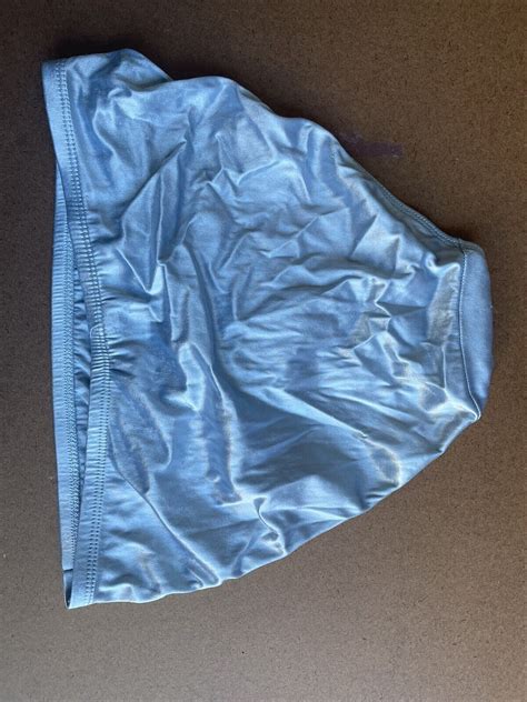 Vintage Satin Shiny Panties L Blue Ebay