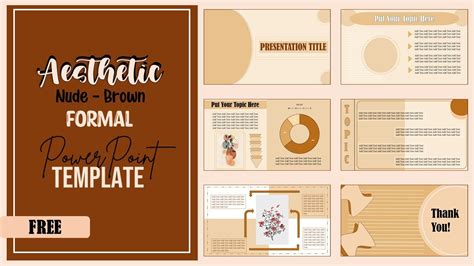 Nude Brown Minimalist Formal Powerpoint Template Ppt Animated My XXX