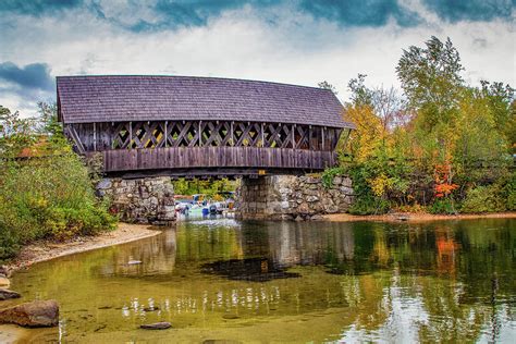 Squam River Covered Bridge In Ashland Nh Photograph By Jeff Folger