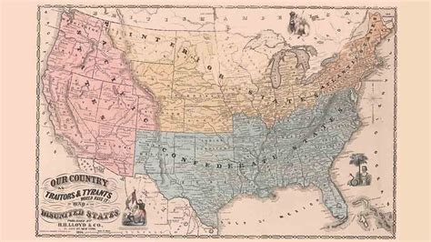 A Map Of The Disunited States As Traitors And Tyrants Would Have It