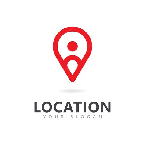 Premium Vector Abstract Location Pin Logo Icon Design