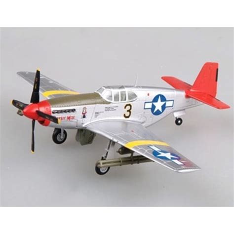 Miniature Easy Model P 51d Mustang Red Tails Tuskeegee