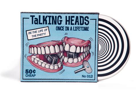 Talking Heads Album Packaging Booklet And Promotional Poster Design