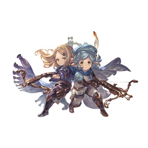 Milleore Sahli Lao Granblue Fantasy Blonde Hair Blue Eyes Blue