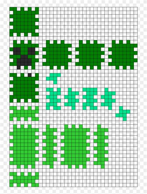 Minecraft Creeper Pixel Art Grid Pixel Art Grid Gallery