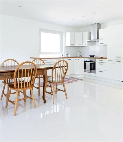 White High Gloss Kitchen Floor Tiles Flooring Site