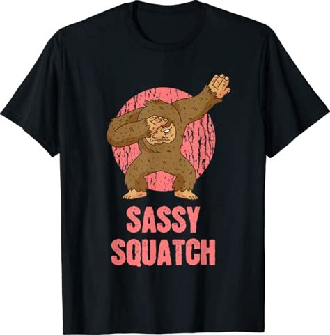 Dabbing Sasquatch Sassy Squatch T Shirt Uk Clothing
