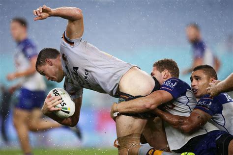 Here Is A Perfectly Timed Photo Of A Rugby Players Face Tackling His