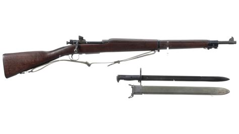 Us Remington 1903a3 Springfield Bolt Action Rifle With Bayonet Rock