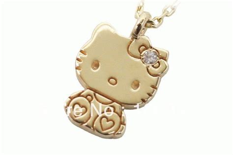 Hello Kitty Charm Hello Kitty Jewelry Gold Diamond Necklace Hello Kitty