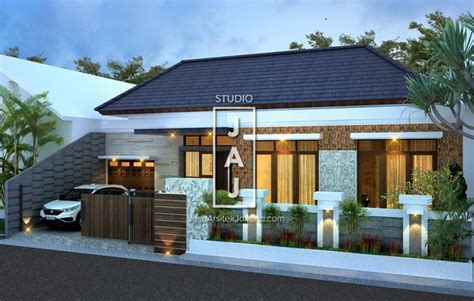 Tantangannya adalah bagaimana menggunakan sumber daya berharga dengan benar seperti bahan. Desain Rumah 1,5 Lantai 340 M² Style Bali Modern Bp Deddy ...
