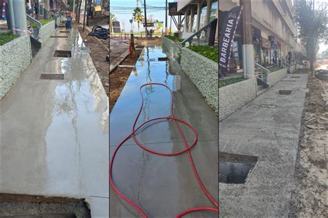 Começa A Construção Do Primeiro Trecho De Calçada Da Rua Trabulsi Em Santos Prefeitura De Santos