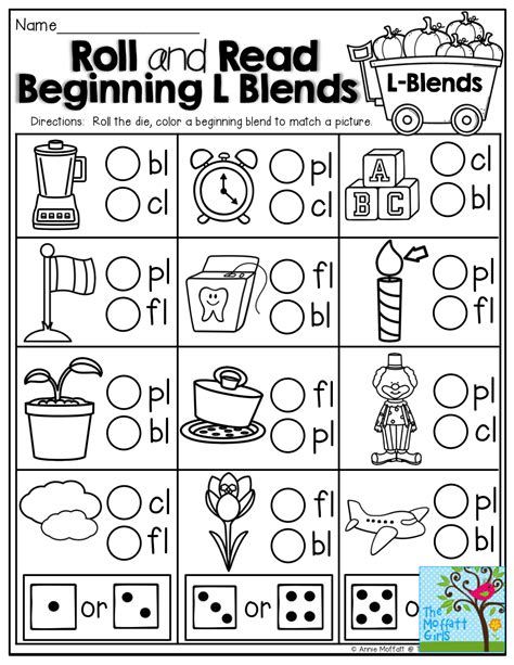 Beginning Blends Writing Worksheet Kindergarten