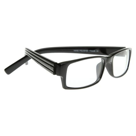 Rectangular Basic Plastic Reading Clear Lens Glasses Rx Able Eyewear