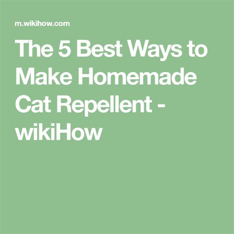 Pet shops, and possibly hardware stores, have different kinds of repellents to keep animals away from areas of your yard. Make Homemade Cat Repellent | Homemade, Cat jokes, Cat ...