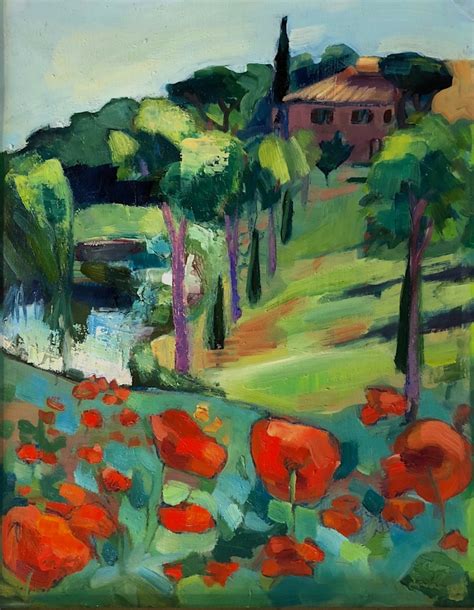 Original Alla Prima Oil Painting Painted On Location For You In Tuscany
