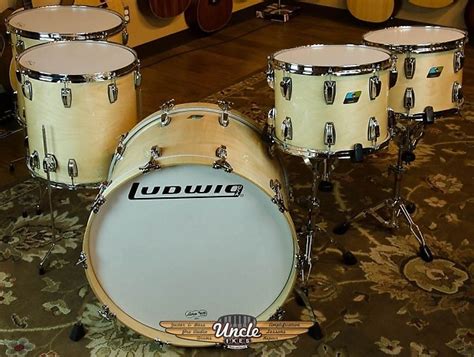 New Ludwig Classic Maple Drum Set Natural Maple 5 Piece