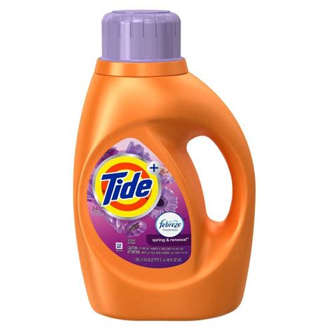 Tide 46 Oz Spring And Renewal Liquid Laundry Detergent With Febreze