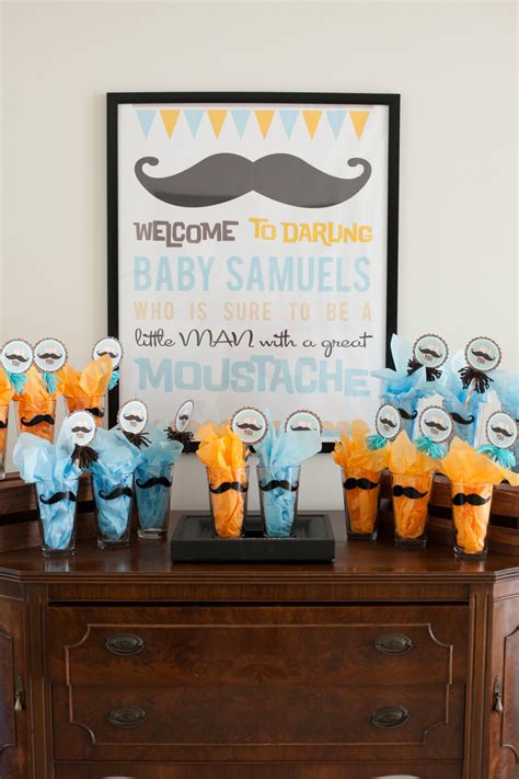 Baby boy baby shower themes. Mustache Bash Baby Shower {Real Party} - Frog Prince Paperie