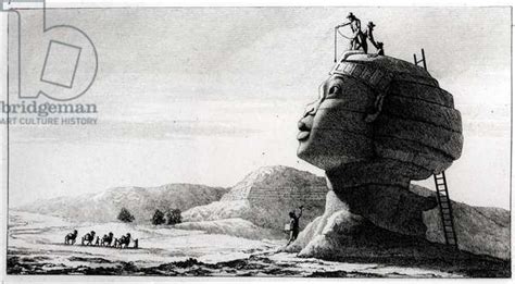 Image Of The French Measuring The Sphinx From Voyage En Egypte By By