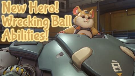Overwatch Hero 28 Wrecking Ball Abilities Showcase Ptr Youtube