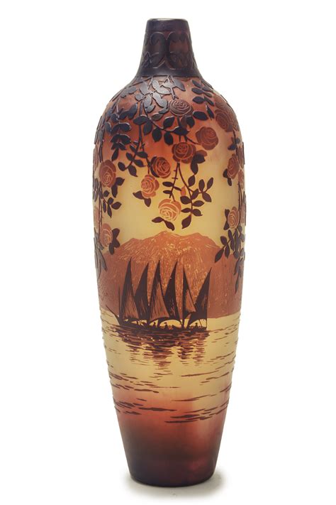De Vez Cameo Art Glass Vase Witherell S Auction House