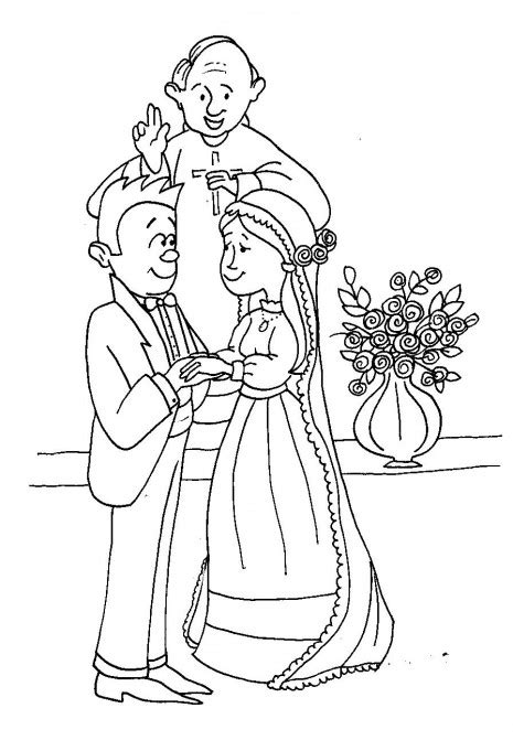 Dibujos Del Día Del Matrimonio Para Colorear Colorear