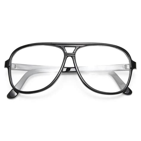 Edgar Plastic Square Clear Aviator Glasses Cosmiceyewear