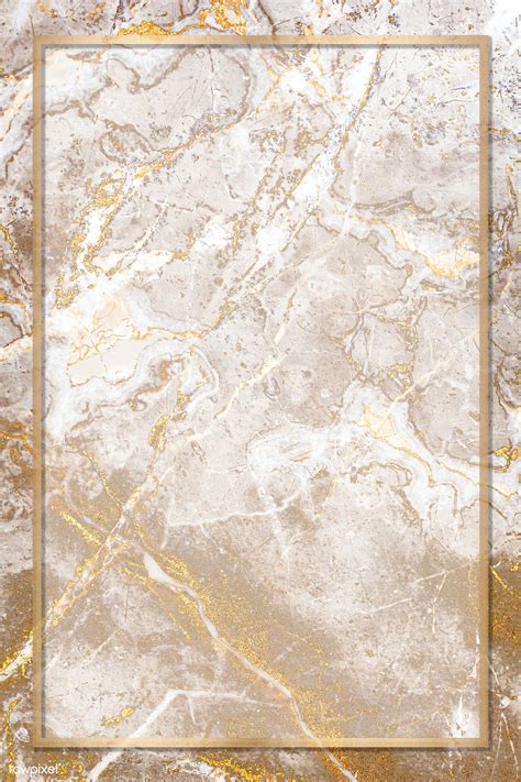 Download Premium Psd Image Of Golden Rectangle Marble Frame