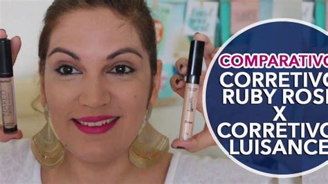 Comparativo Corretivo Naked Ruby Rose X Corretivo Luisance YouTube