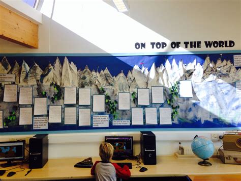 Mountain Topic Display Classroom Walls School Displays Classroom