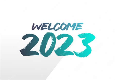 Premium Vector Welcome 2023 Design
