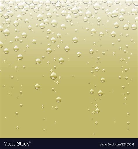Abstract Champagne Golden Background With Bubbles Vector Image