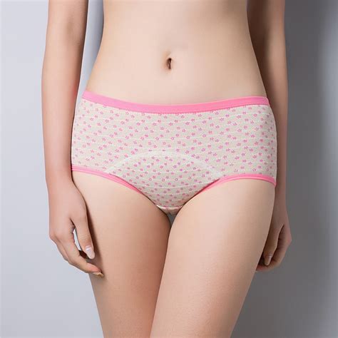Buy New Pattern Woman Panties Pure Cotton Printing Around In Waist Physiology