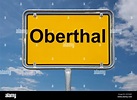 Ortstafel Oberthal, Saarland, Deutschland | Place name sign Oberthal ...