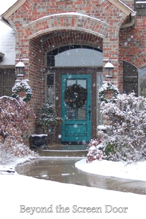 I was all set to change my front. Turquoise Front Door - Sonya Hamilton Designs