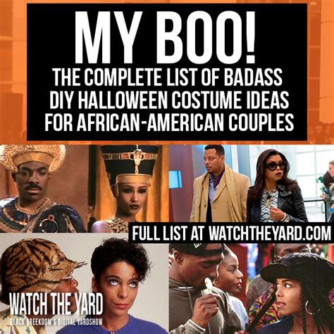 my boo the complete list of badass diy halloween costume ideas for african american couples
