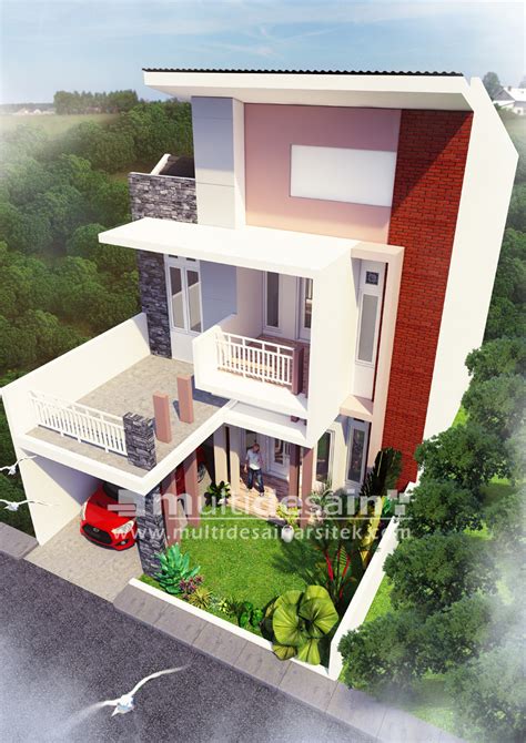 rumah minimalis modern  lantai  surabaya multidesain