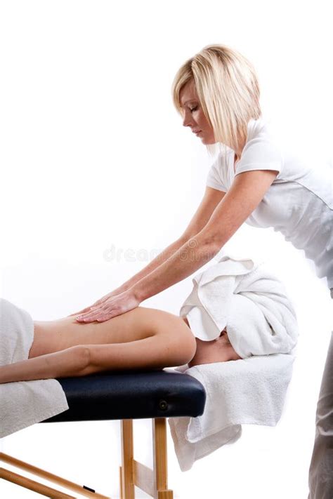 Back Massage Stock Image Image Of Therapy Woman Female