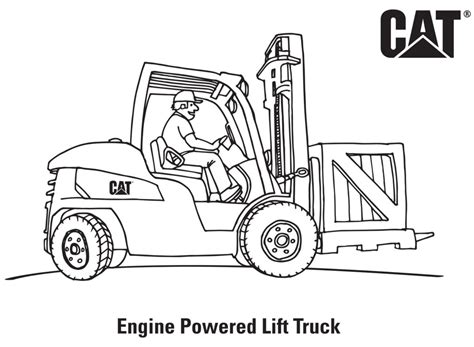 18 dirty jobs garbage truck coloring page for kids. Coloring Pages | Cat | Caterpillar