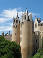 Montreuil Bellay Schloss, Frankreich. Stockfoto - Bild von aufsatz ...