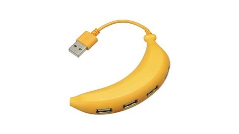 Kooky Usb Hubs Banana A Banana Shaped Usb Hub With Four Ports Simple