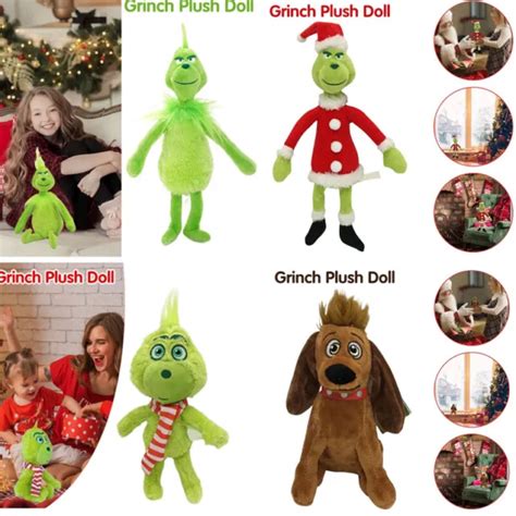 How The Grinch Stole Christmas Grinch Max Dog Plush Toys Stuffed Doll