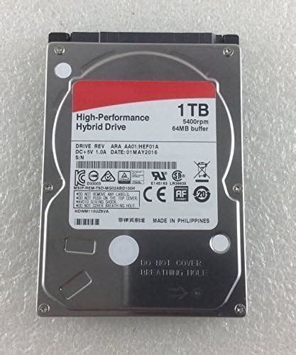 Sttech Compatible Replacement For Asus X541u Ua Uv Uj Sshd Hdd 1tb