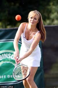 Amanda Holden Shows Her Cheeky Side As She Recreates Racy 1970s Tennis