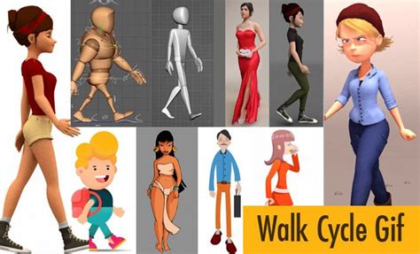 40 Human Walk Cycle Animation  Files For Animators In 2021