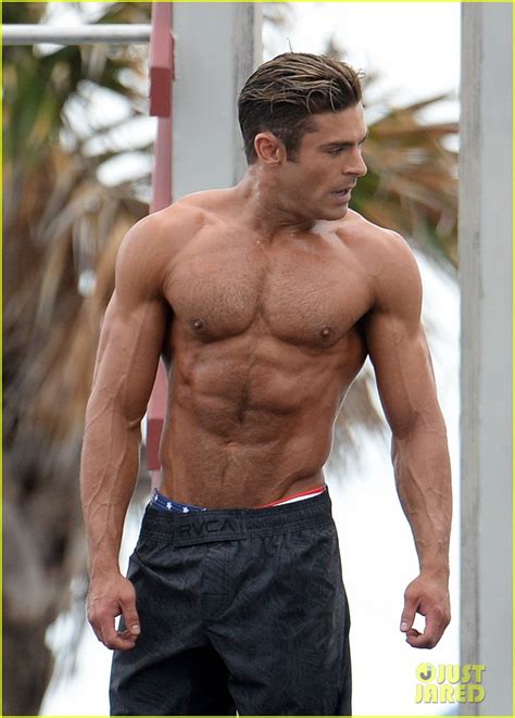 Zac Efron Uses His Ripped Muscles To Complete Baywatch