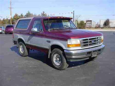 Buy Used 1996 Ford Bronco Xlt Sport Sport Utility 2 Door 58l In Union