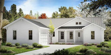 Popular country farmhouse design featuring simple, rectangular designs in multiple story options. One-Story Farmhouse Plan - 25630GE | Architectural Designs - House Plans